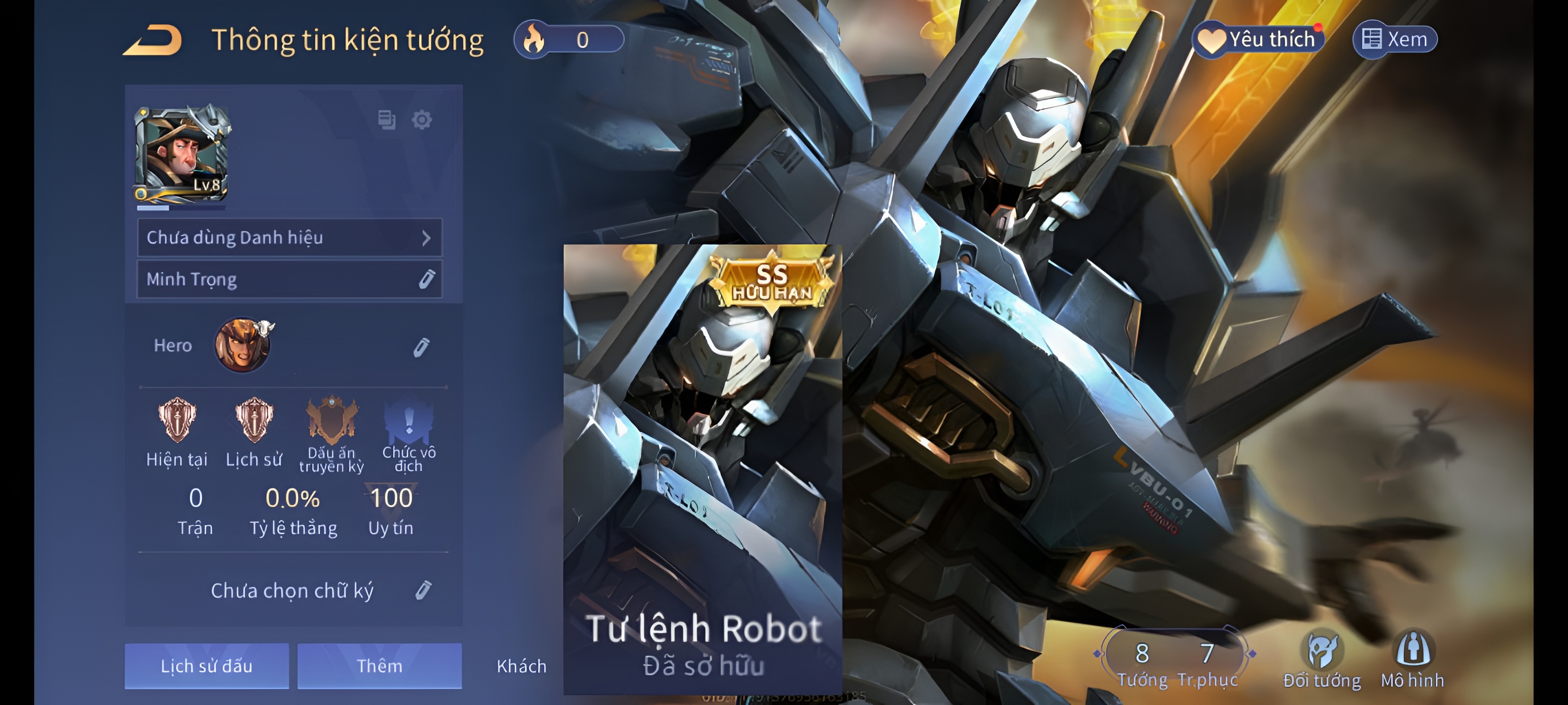 Reg Lữ Bố Tư lệnh Robot