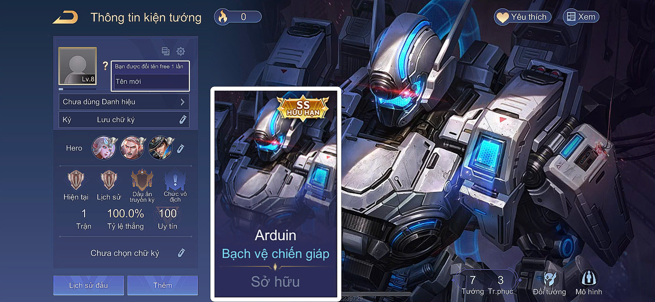 Reg Arduin Bạch vệ chiến giáp