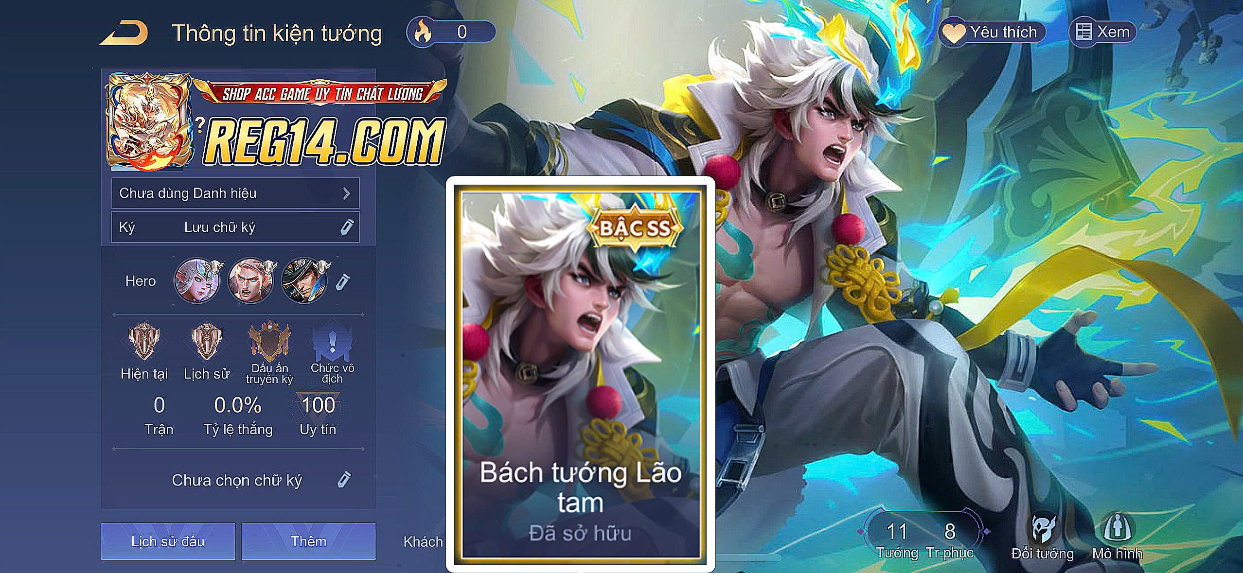 Reg Cresht Bách tướng Lão tam